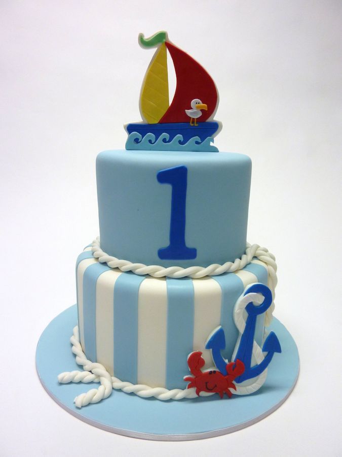 Nautical Birthday Cake Nautical Birthday Cake