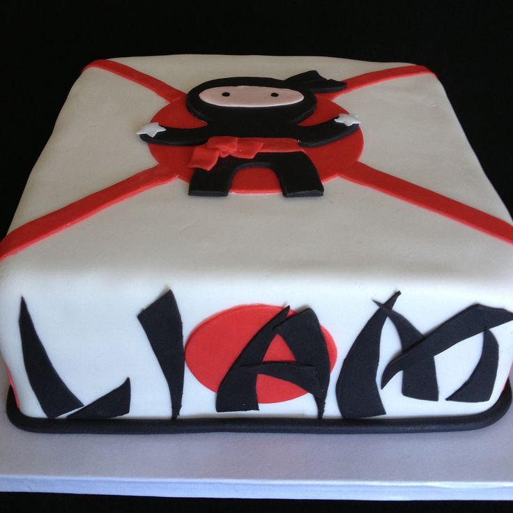 Ninja Birthday Cake Ninja Birthday Cake