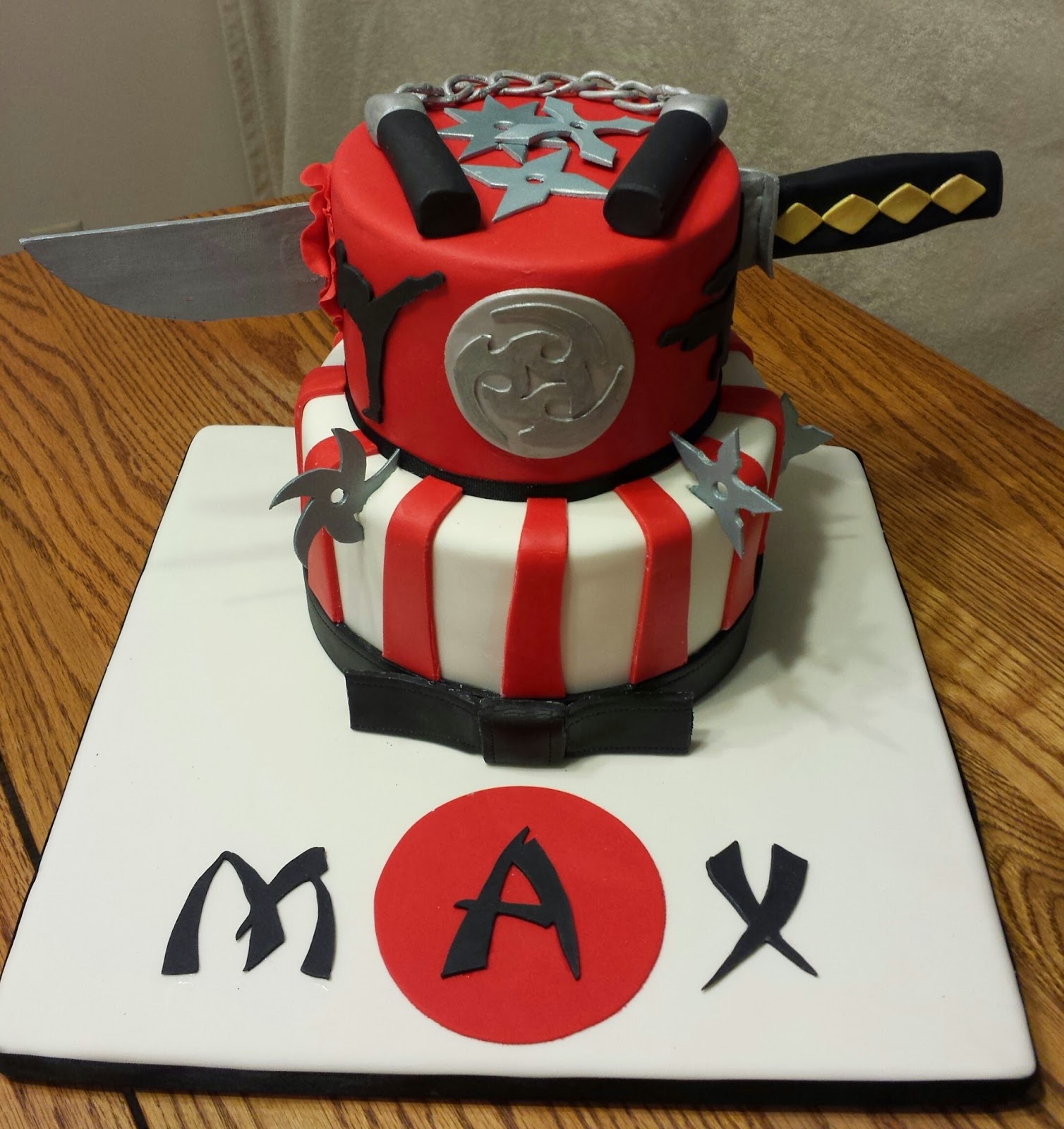 Ninja Birthday Cake Ninja Birthday Cake