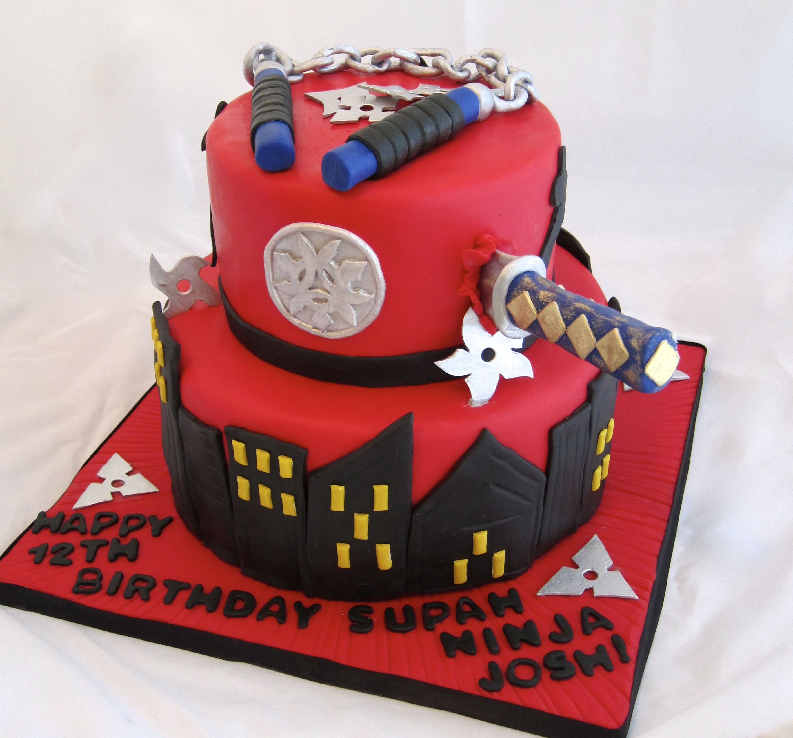 Ninja Birthday Cake Ninja Birthday Cake