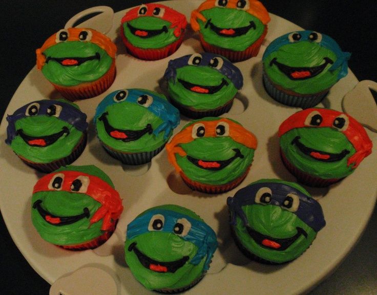 Ninja Turtle Cupcakes