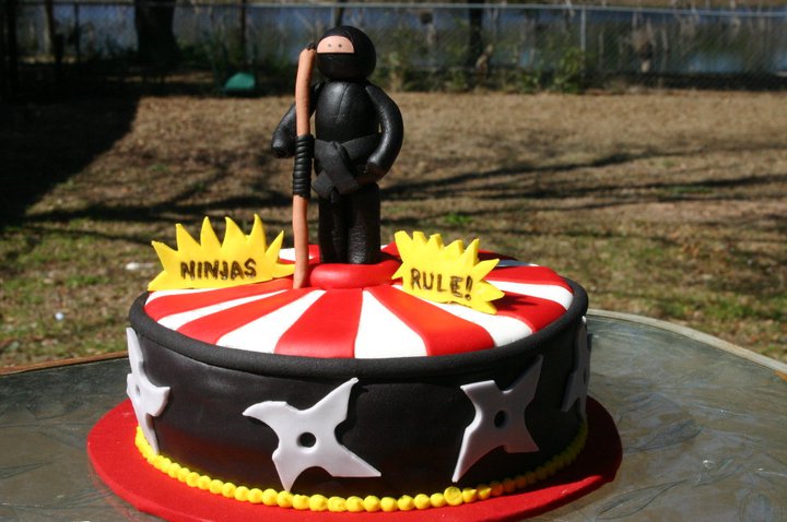 Ninja Warrior Birthday Cake