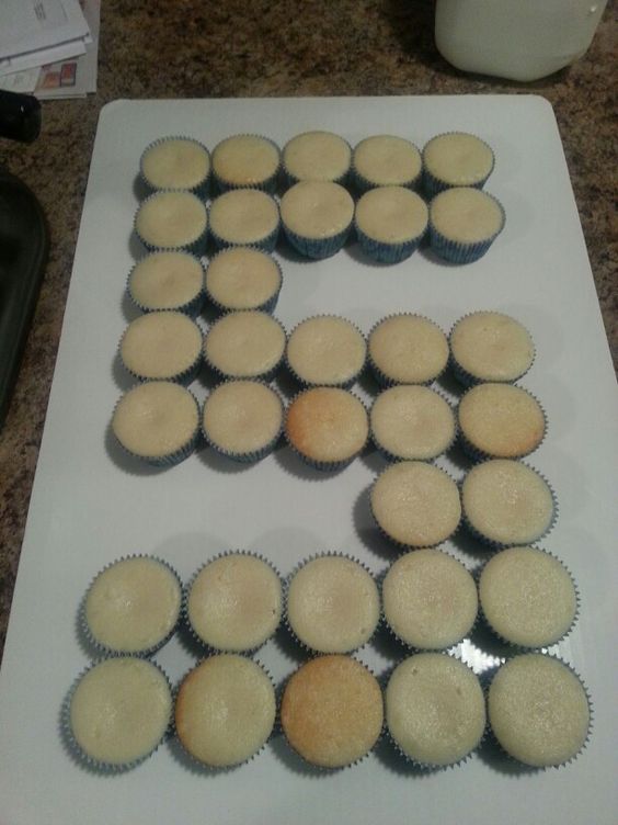 Number 5 Cupcake Cake Number 5 Cupcake Cake