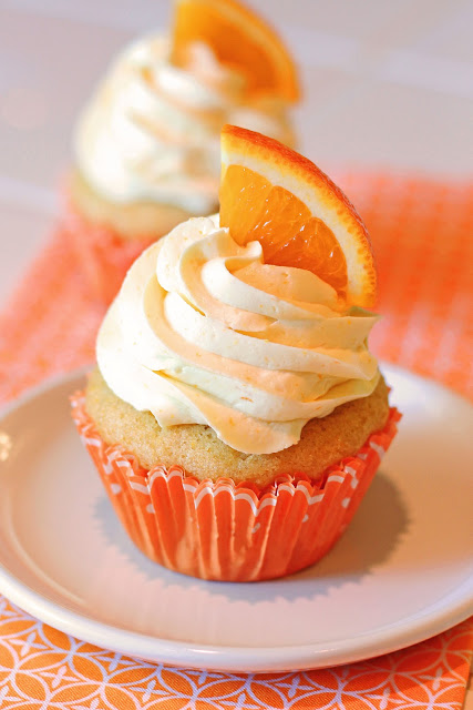 Orange Creamsicle Cupcakes