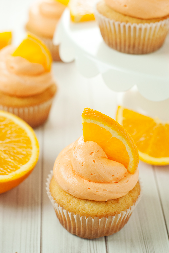 Orange Creamsicle Cupcakes