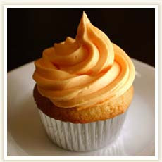 Orange Cupcake with Frosting