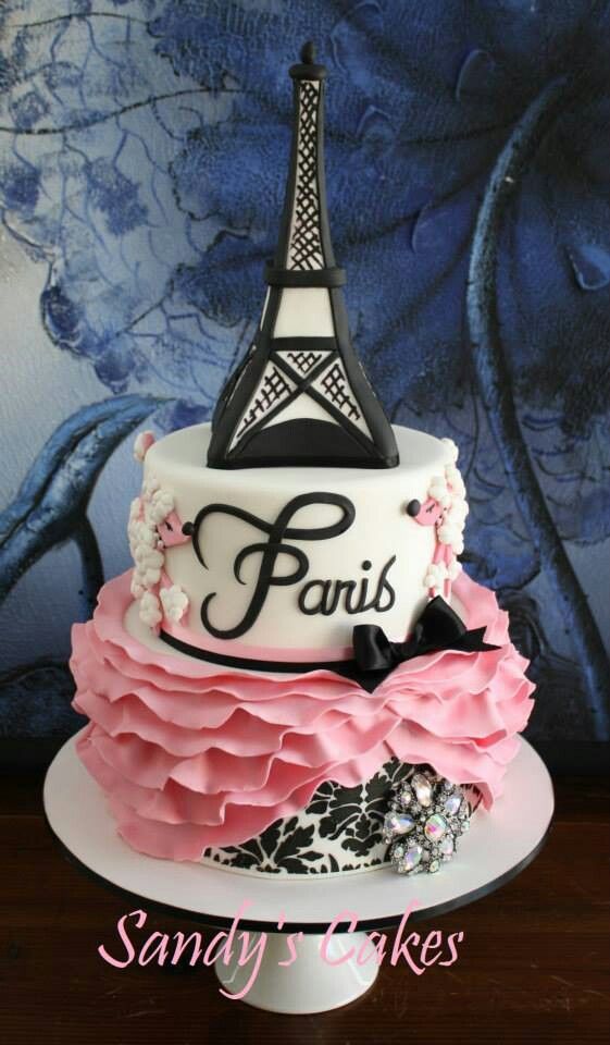 Paris Themed Cake