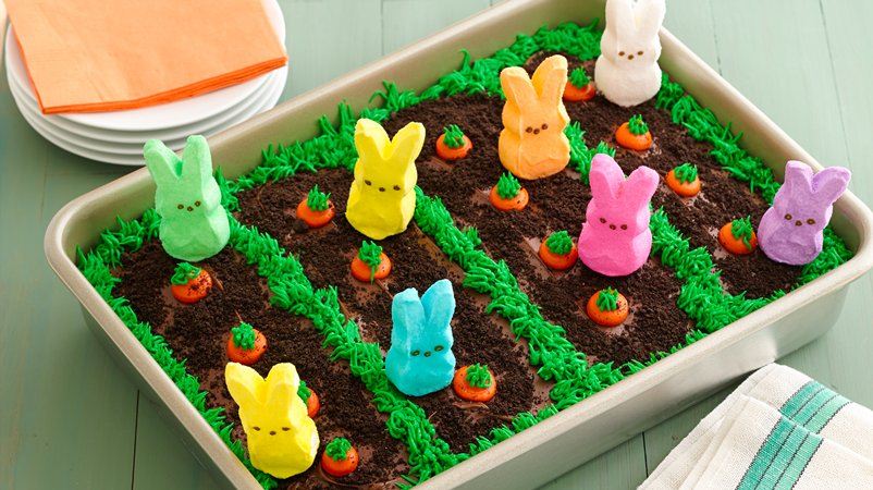 Peeps Easter Cake Garden Bunny