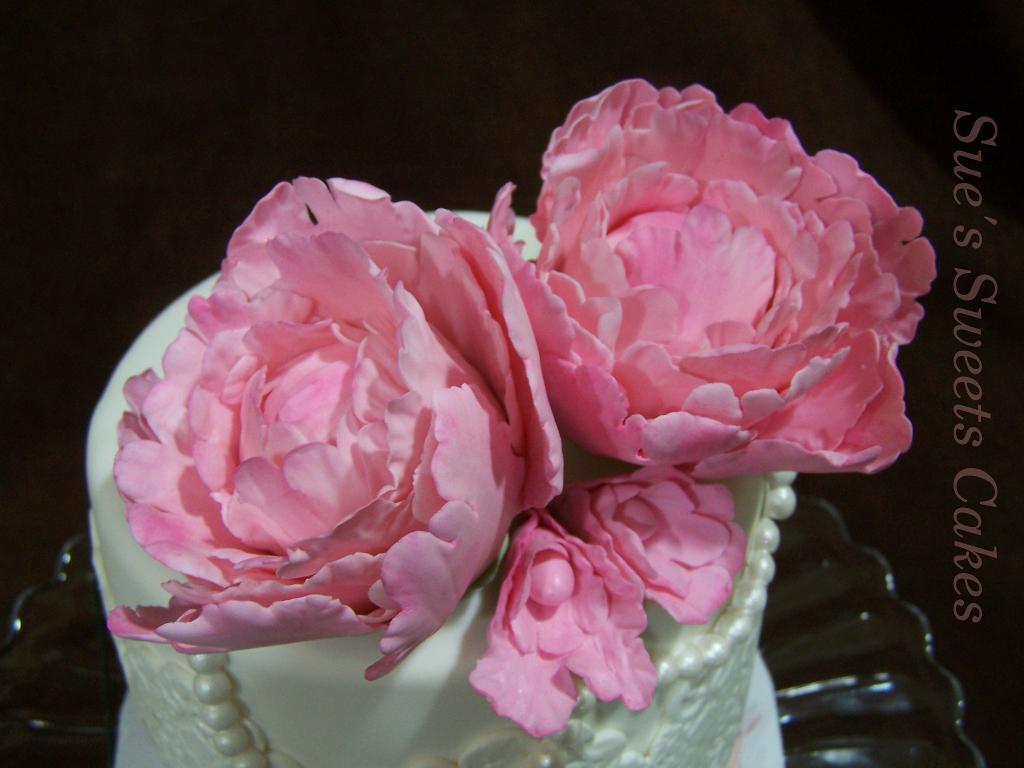 Peony Birthday Cake