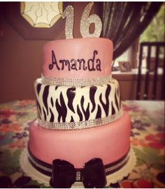 Pink Sweet 16 Bling Cake Pink Sweet 16 Bling Cake