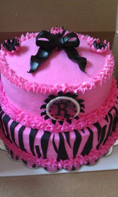 Pink Zebra Birthday Cake Walmart