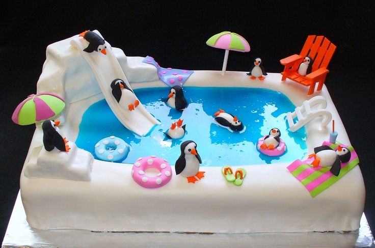 Pool Party Cake