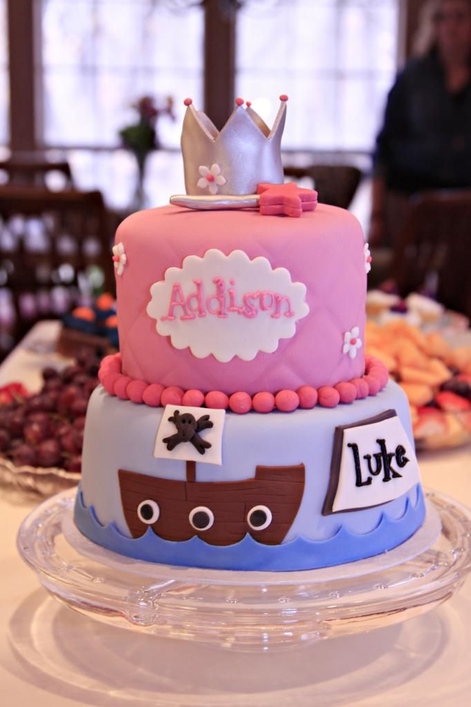 Princess and Pirates Birthday Cake