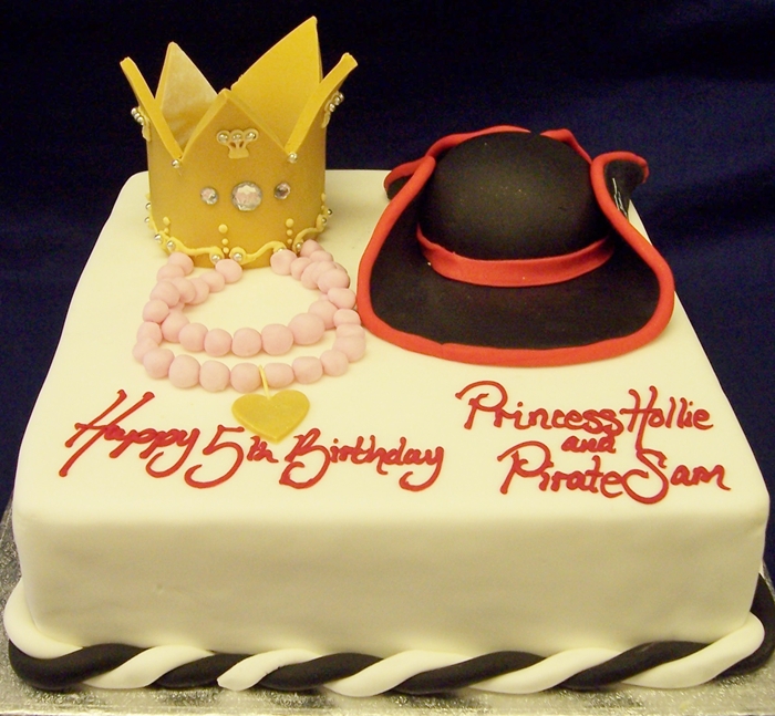 Princess and Pirates Birthday Cake