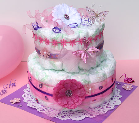 Princess Baby Shower Diaper Cake
