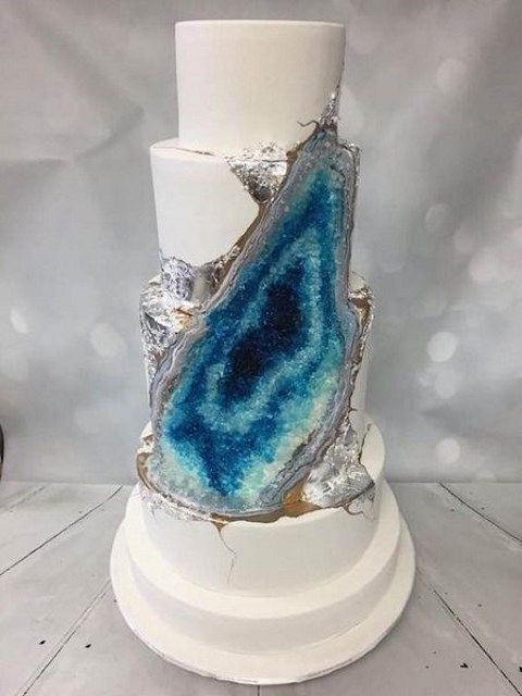 Purple Geode Cake