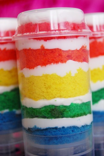 Rainbow Cake Push Pops