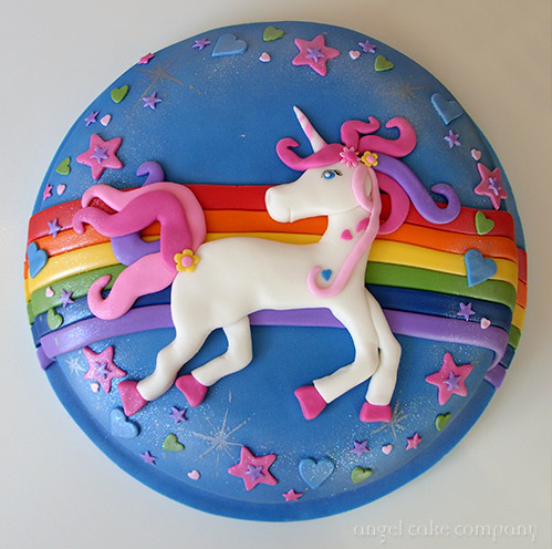 Rainbow Unicorn Cake