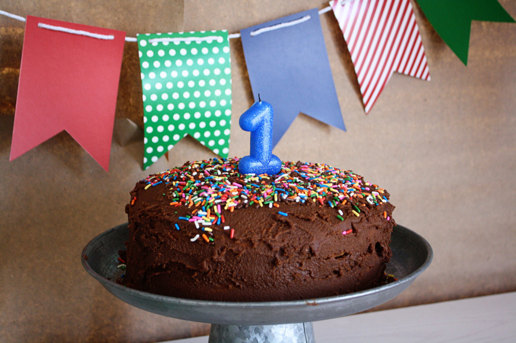 Simple Homemade First Birthday Cake