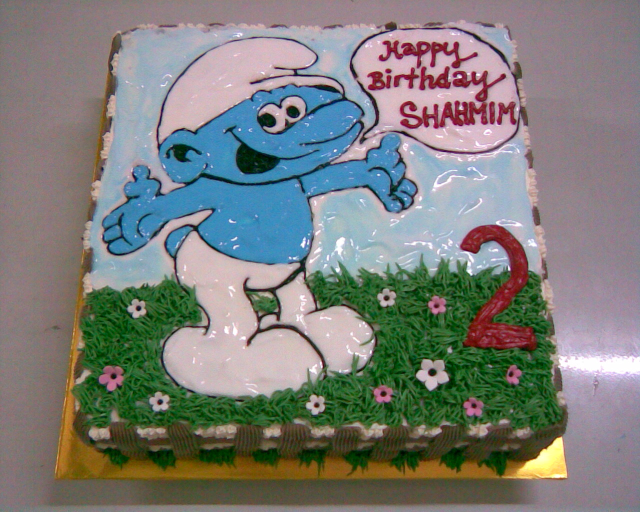 Smurf Cake