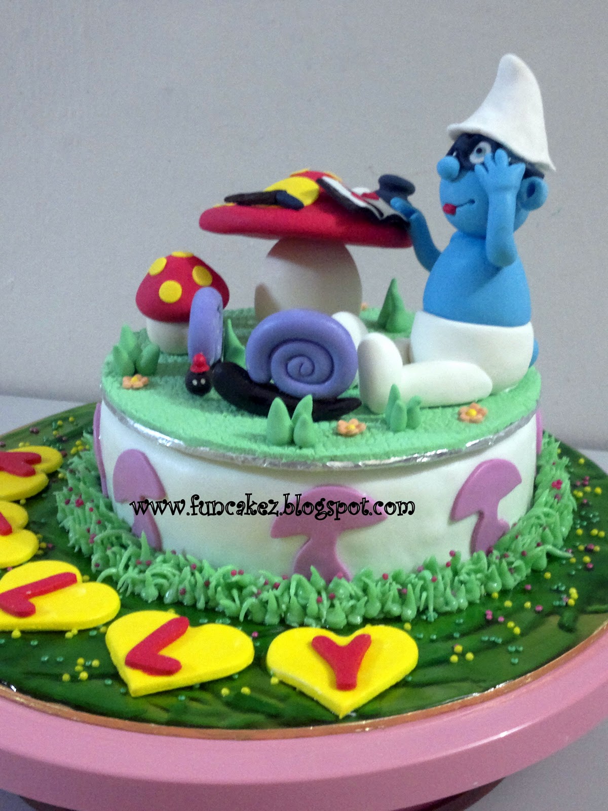 Smurfs Birthday Cake