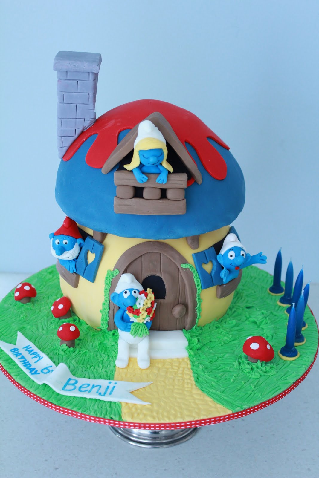 Smurfs Birthday Cake