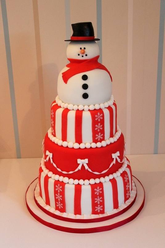 Snowman Cake