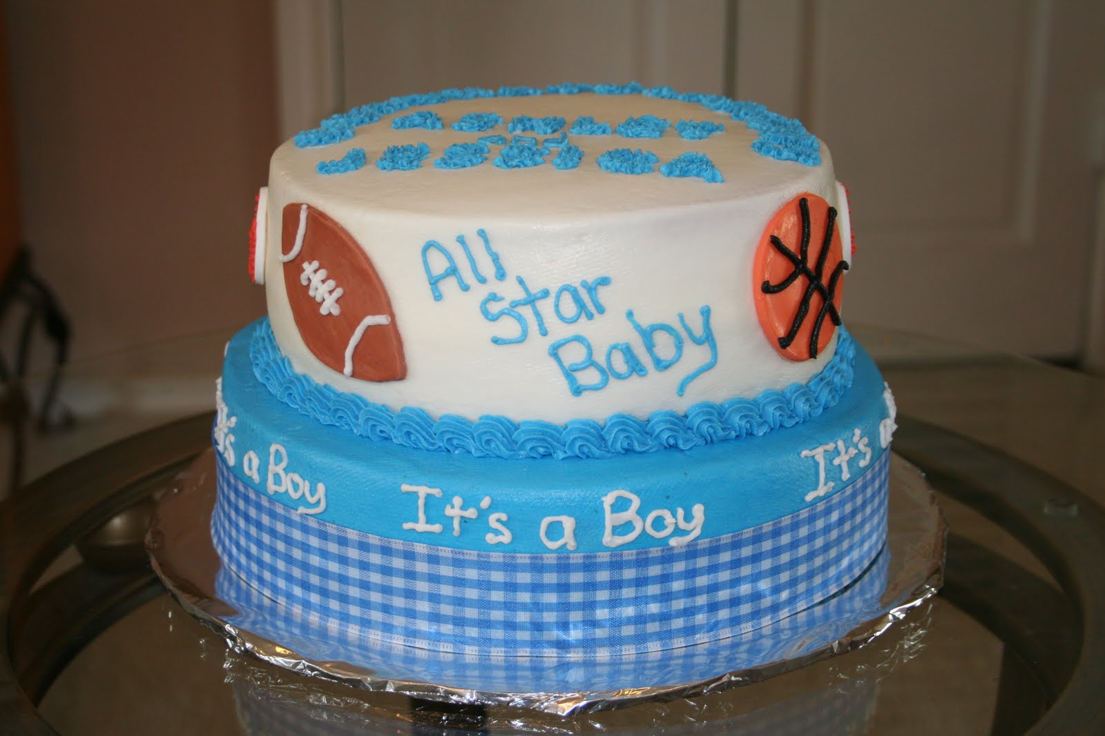 Sports Baby Shower Cake
