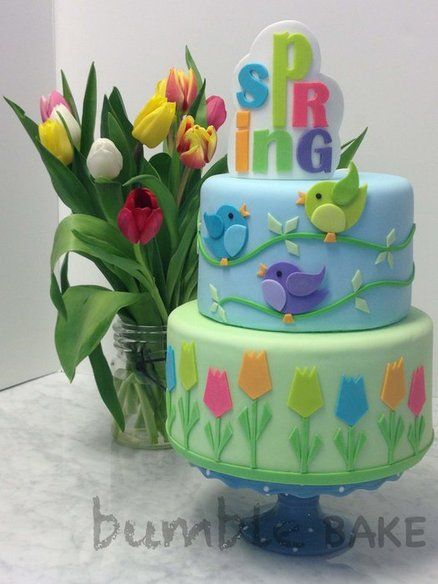 Spring Birthday Cake