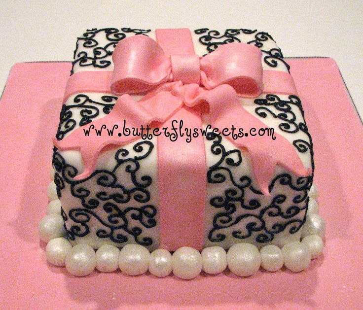 Square Gift Box Birthday Cake Square Gift Box Birthday Cake