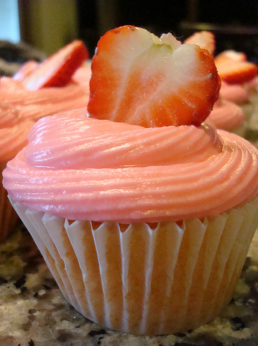 Strawberry Daiquiri Cupcakes