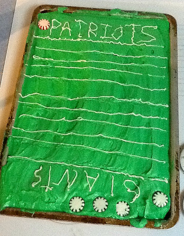 Super Bowl Football Field Cake