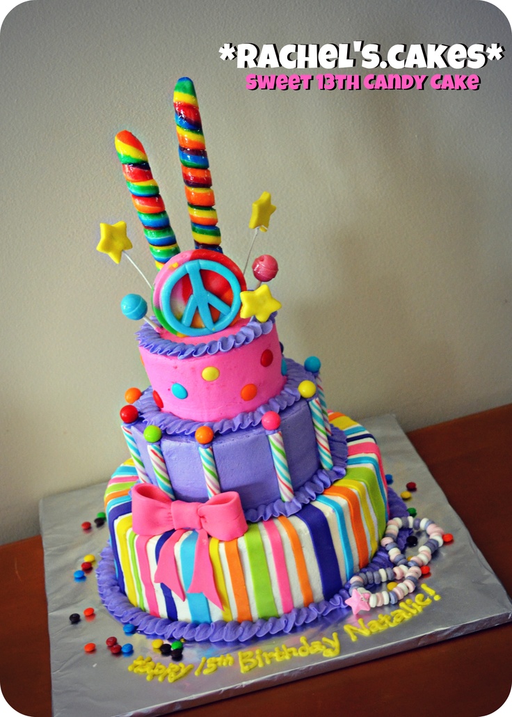 Sweet 13th Birthday Cake