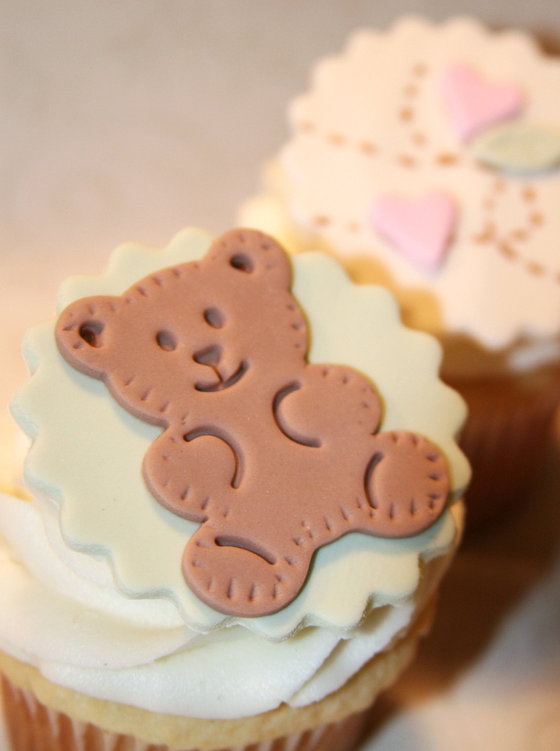 Teddy Bear Baby Shower Cupcake Toppers Teddy Bear Baby Shower Cupcake Toppers