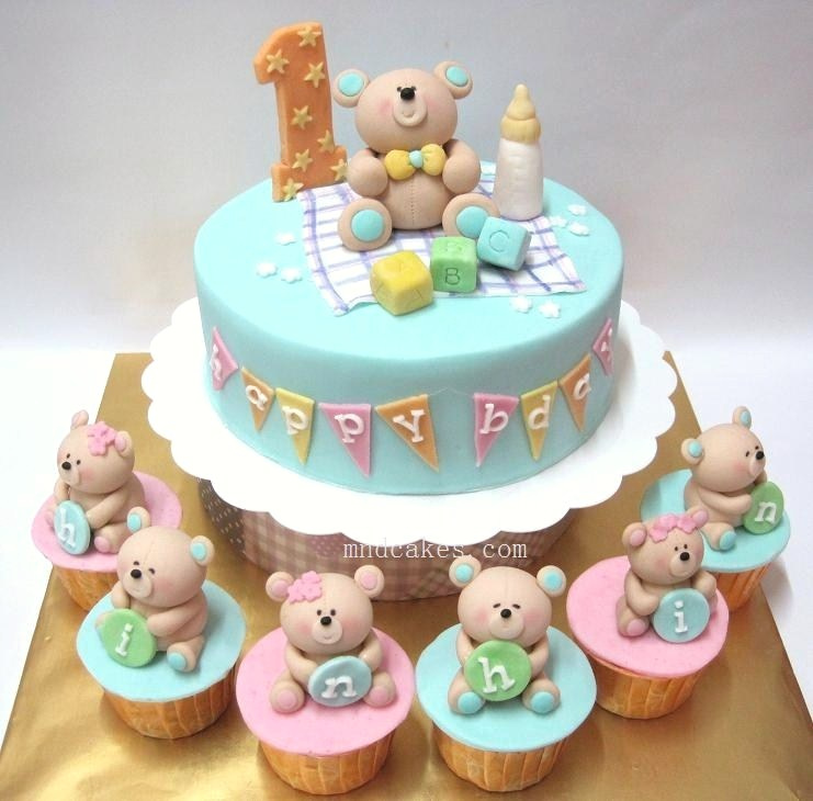 10 Photos of Fondant Bear Cupcakes