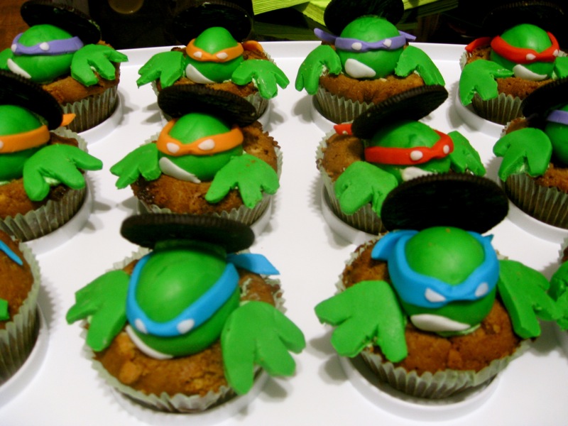 Teenage Mutant Ninja Turtle Cupcake Idea