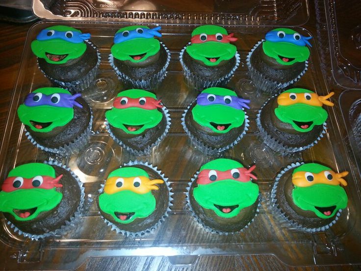 Teenage Mutant Ninja Turtle Cupcakes