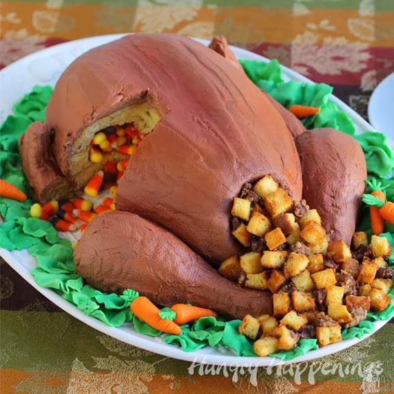 Thanksgiving Dessert Turkey Cake