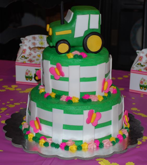 Tractor Birthday Cake