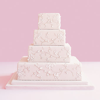 Traditional Wedding Cake Pink
