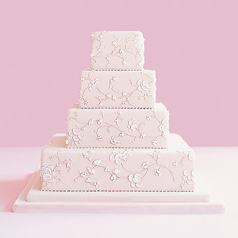 10 Photos of Square Cakes With Flowers Embroidery 10 Photos of Square Cakes With Flowers Embroidery