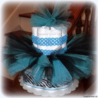 Tutu Baby Shower Diaper Cake Centerpiece