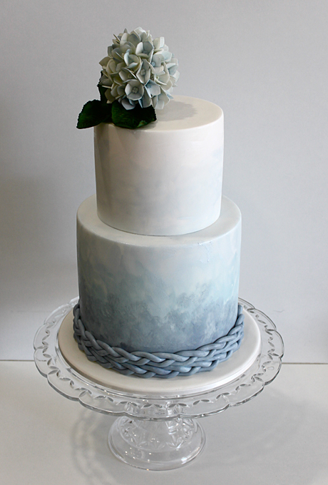 Two Tier Wedding Cake Beach