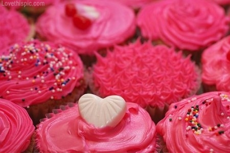 Valentine Cupcakes Pink