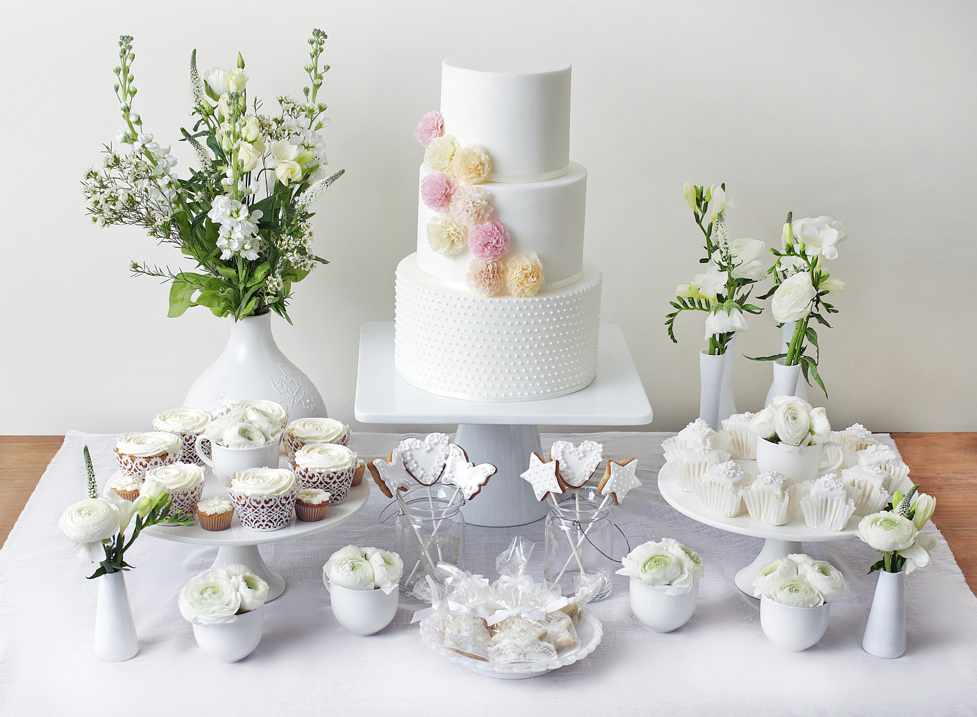 Wedding Cake and Dessert Table