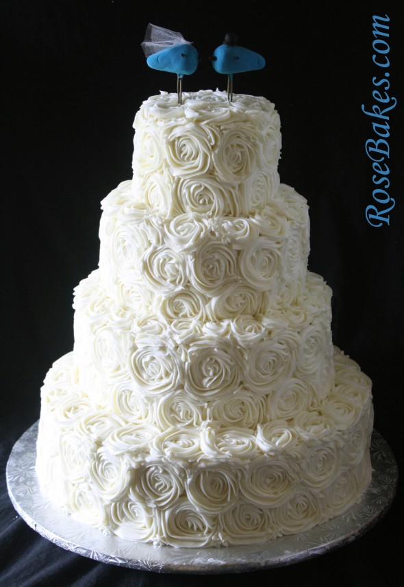 Wedding Cake Buttercream Roses