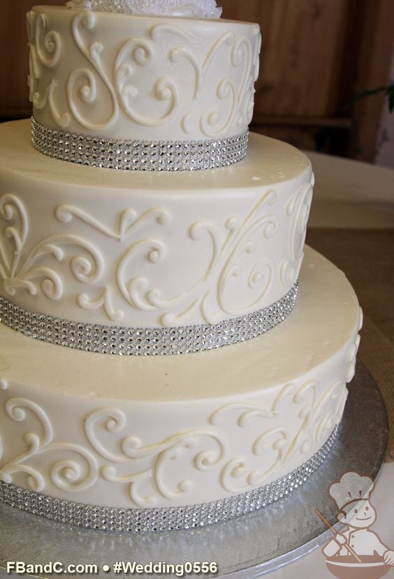 Wedding Cakes with Scroll Designs Wedding Cakes with Scroll Designs
