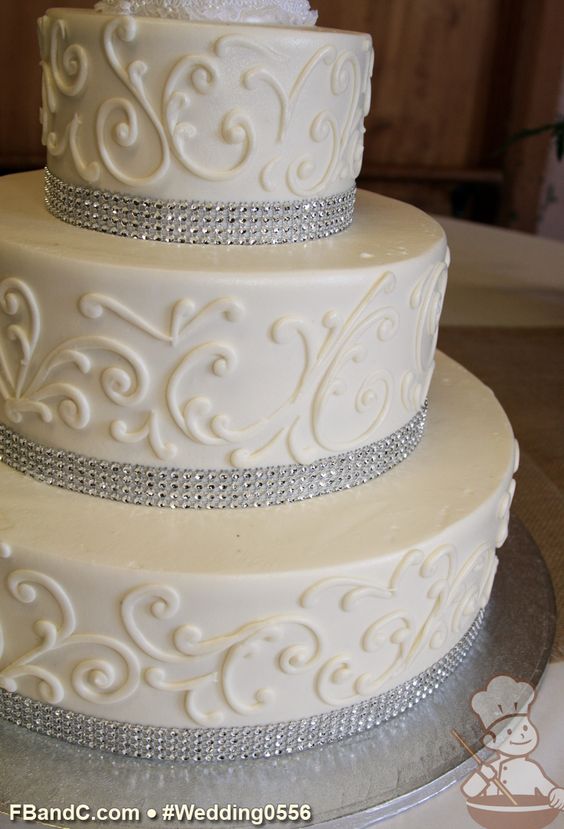 Wedding Cakes with Scroll Designs