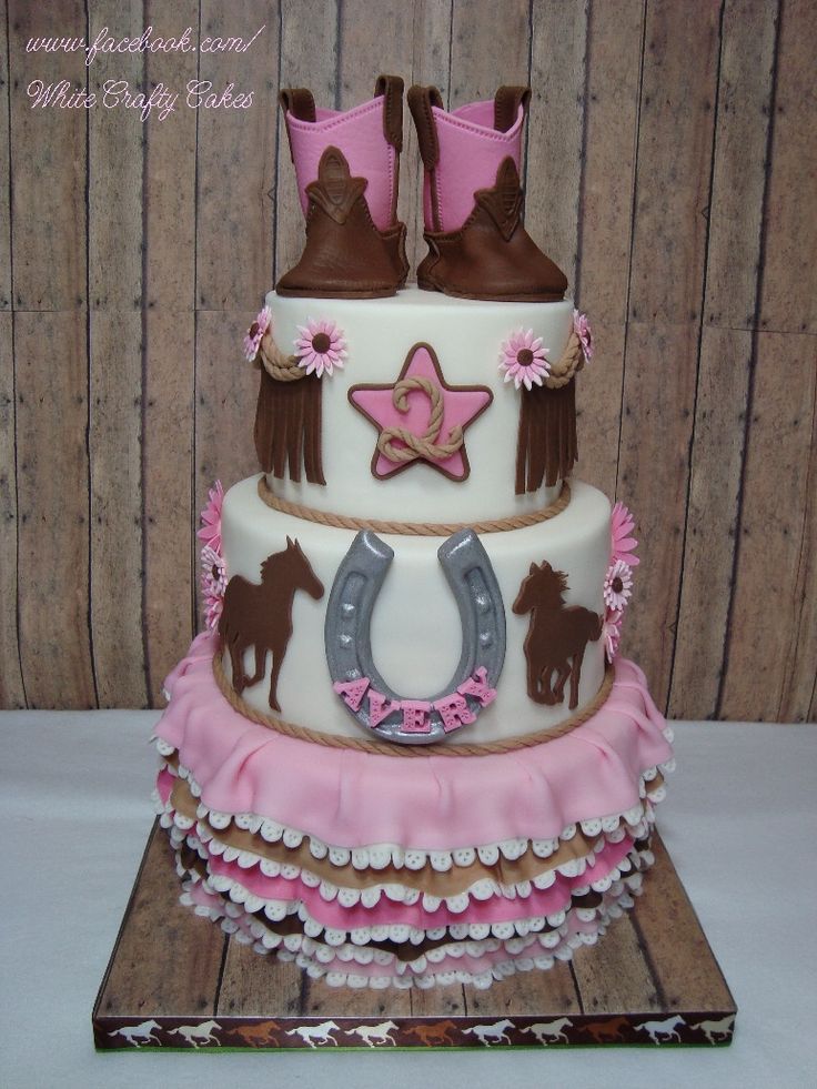 Western Cowgirl Birthday Cake Western Cowgirl Birthday Cake