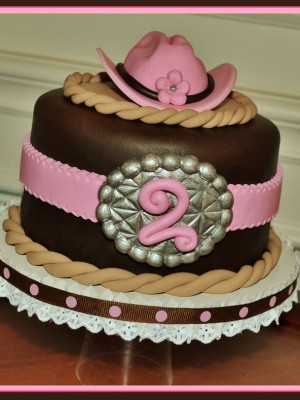 Western Cowgirl Birthday Cake